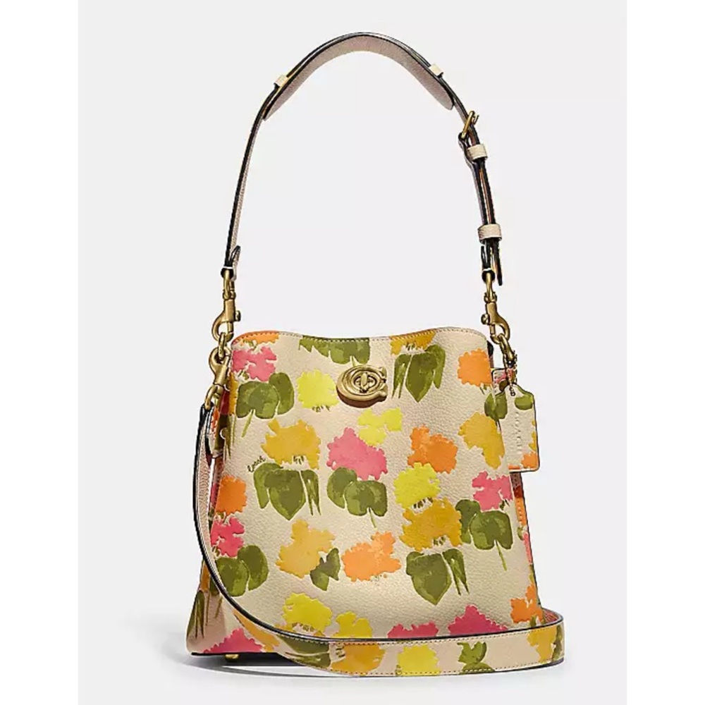 Coach Willow Bucket Bag Floral Print Bonnie Buds BAG ONLY